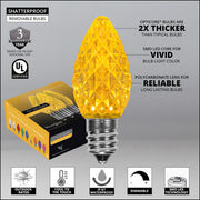C7 Gold OptiCore Commercial LED Christmas Lights, Lights