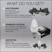C7 Gold OptiCore Commercial LED Christmas Lights, Lights