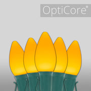 C7 Gold Smooth OptiCore Commercial LED Christmas Lights, Lights