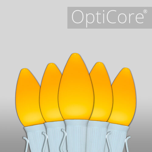 C7 Gold Smooth OptiCore Commercial LED Christmas Lights, Lights