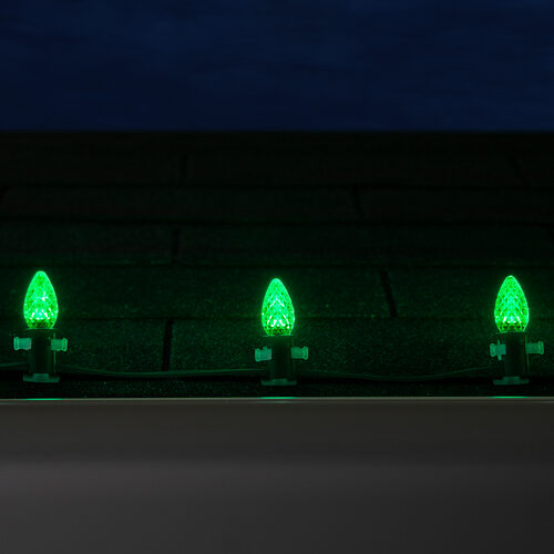 C7 Green OptiCore Commercial LED Christmas Lights, Lights