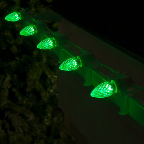 C7 Green OptiCore Commercial LED Christmas Lights, Lights