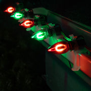 C7 Green / Red FlexFilament Shatterproof Vintage Commercial LED Christmas Lights, Lights