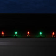 C7 Green / Red FlexFilament Shatterproof Vintage Commercial LED Christmas Lights, Lights