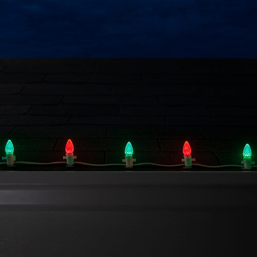 C7 Green / Red OptiCore Commercial LED Christmas Lights, Lights