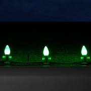 C7 Green Smooth OptiCore Commercial LED Christmas Lights, Lights