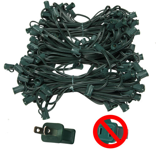 C7 Light Stringer, Length, 7 Amp SPT1W Green Wire