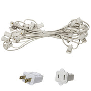 C7 Light Stringer, Length, 5 Amp SPT1W White Wire