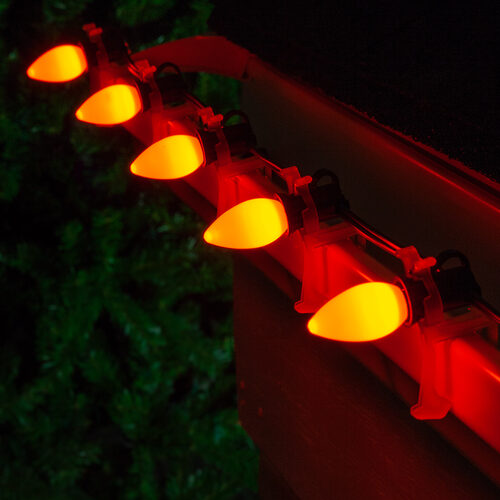 C7 Opaque Amber OptiCore LED Bulbs