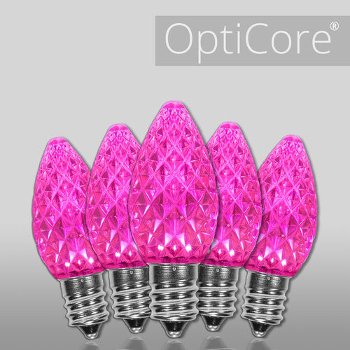 C7 Pink OptiCore® LED Bulbs