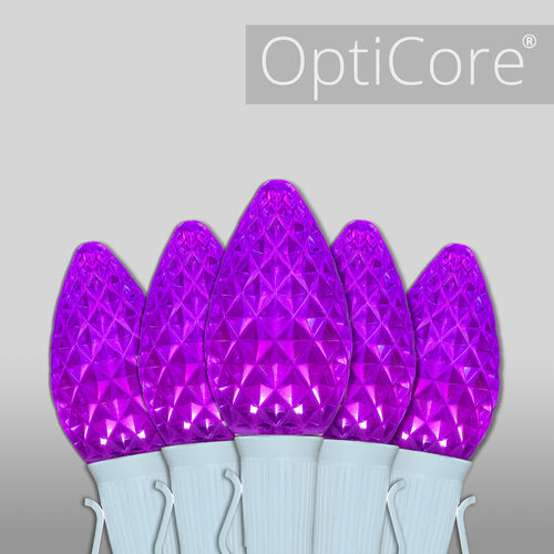 C7 Purple OptiCore Commercial LED Christmas Lights, Lights