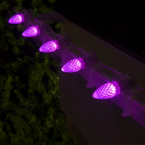C7 Purple OptiCore Commercial LED Christmas Lights, Lights