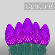C7 Purple OptiCore Commercial LED Halloween Christmas Lights, Lights