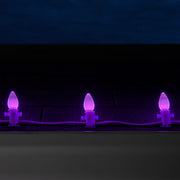 C7 Purple Smooth OptiCore Commercial LED Christmas Lights, Lights