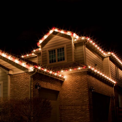 C7 Red Triple Dipped Transparent Bulbs