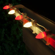 C7 Red / Warm White Smooth OptiCore Commercial LED Christmas Lights, Lights