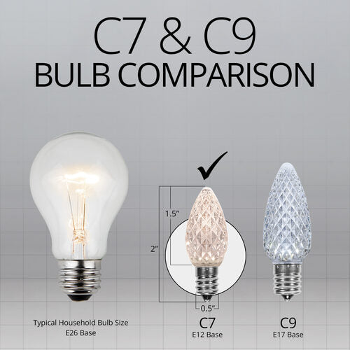 C7 Warm White Kringle Traditions® LED Bulbs