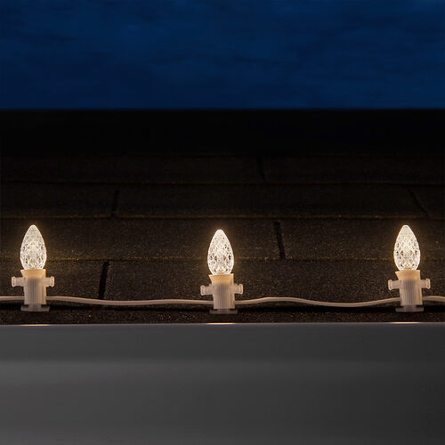 C7 Warm White OptiCore Commercial LED Christmas Lights, Lights