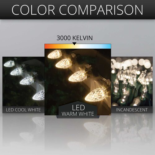 C7 Warm White OptiCore LED Bulbs