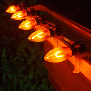 C9 Amber FlexFilament Shatterproof Vintage Commercial LED Christmas Lights, Lights