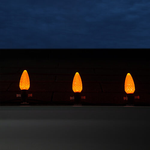 C9 Amber OptiCore Commercial LED Halloween Lights, Lights