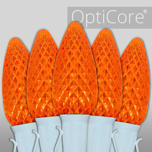 C9 Amber OptiCore Commercial LED Halloween Lights, Lights