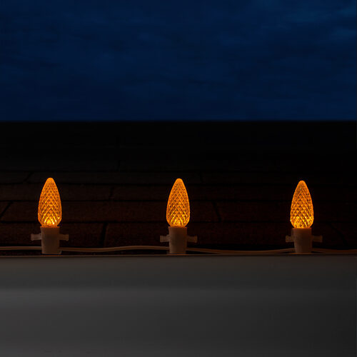 C9 Amber OptiCore Commercial LED Halloween Lights, Lights