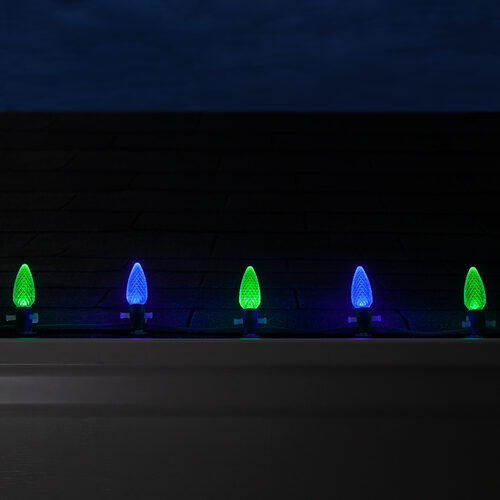 C9 Blue / Green OptiCore Commercial LED Christmas Lights, Lights