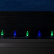 C9 Blue / Green OptiCore Commercial LED Christmas Lights, Lights