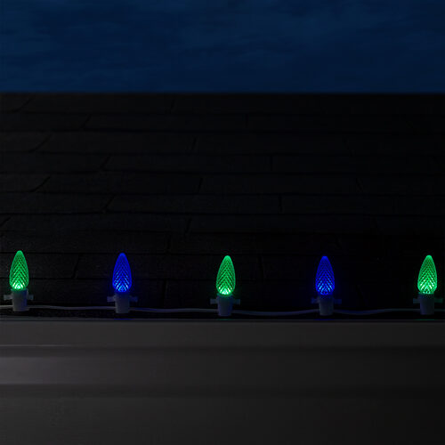 C9 Blue / Green OptiCore Commercial LED Christmas Lights, Lights
