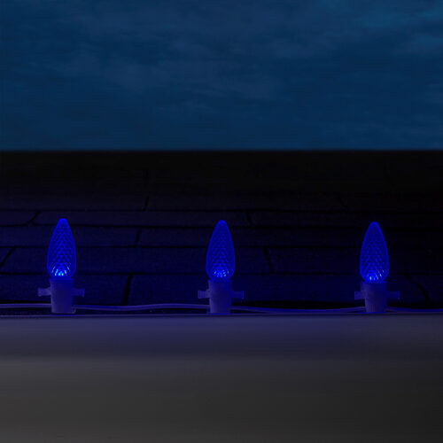 C9 Blue OptiCore Commercial LED Christmas Lights, Lights