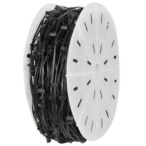 C9 E17 - Intermediate Light Spool, Length, 7 Amp SPT1W Black Wire