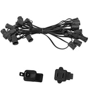 C9 E17 - Intermediate Light Stringer, Length, 10 Amp SPT2W Black Wire
