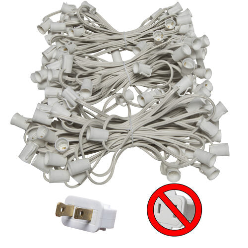 C9 E17 - Intermediate Light Stringer, Length, 10 Amp SPT2W White Wire