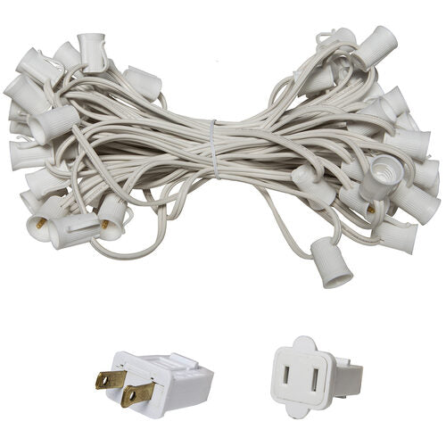 C9 E17 - Intermediate Light Stringer, Length, 10 Amp SPT2W White Wire