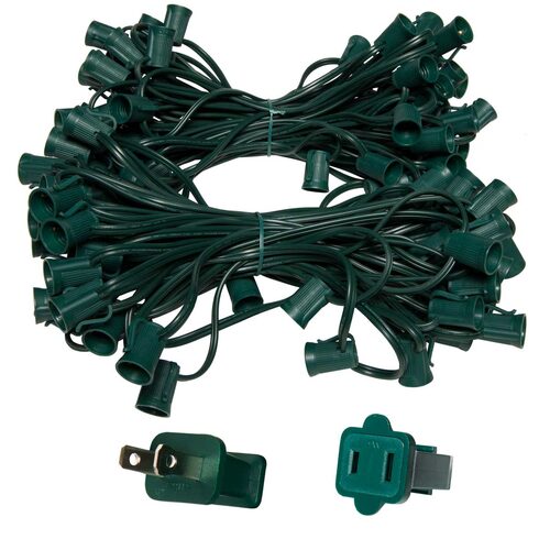C9 E17 - Intermediate Light Stringer, Length, 10 Amp SPT2W Green Wire