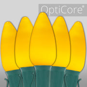 C9 Gold Smooth OptiCore Commercial LED Christmas Lights, Lights