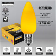 C9 Gold Smooth OptiCore Commercial LED Christmas Lights, Lights