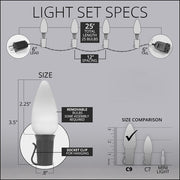 C9 Gold Smooth OptiCore Commercial LED Christmas Lights, Lights