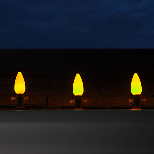 C9 Gold Smooth OptiCore Commercial LED Christmas Lights, Lights