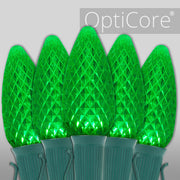 C9 Green OptiCore Commercial LED Christmas Lights, Lights
