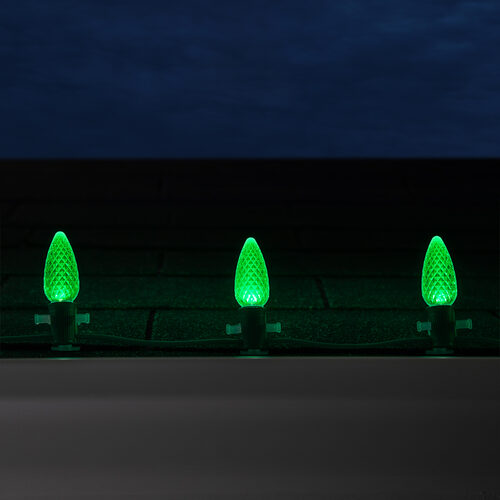 C9 Green OptiCore Commercial LED Christmas Lights, Lights
