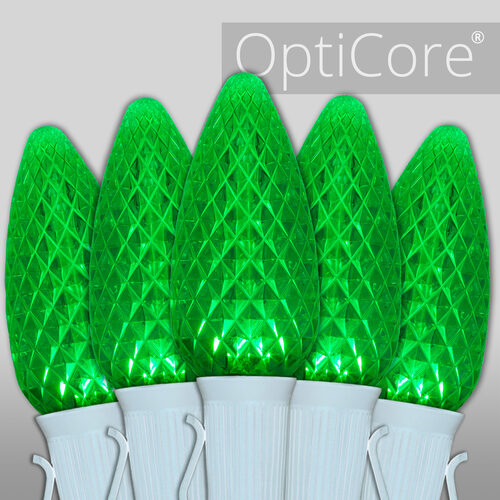 C9 Green OptiCore Commercial LED Christmas Lights, Lights