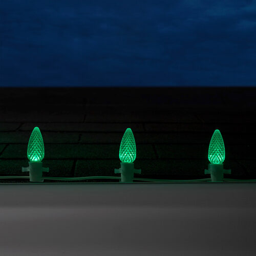 C9 Green OptiCore Commercial LED Christmas Lights, Lights