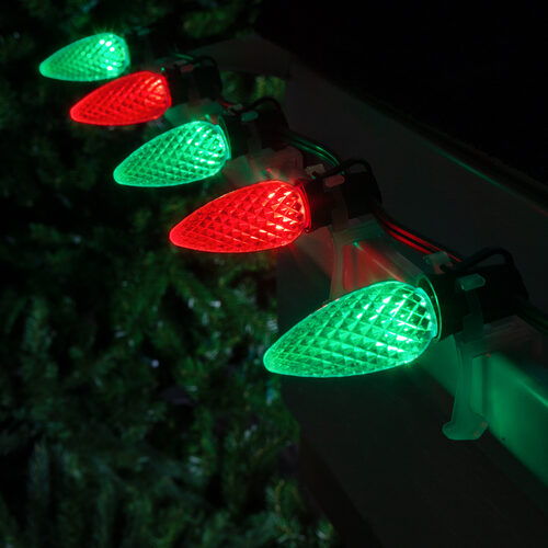 C9 Green / Red OptiCore Commercial LED Christmas Lights, Lights