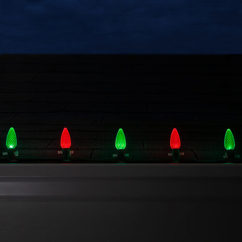 C9 Green / Red OptiCore Commercial LED Christmas Lights, Lights