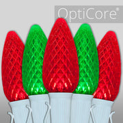 C9 Green / Red OptiCore Commercial LED Christmas Lights, Lights