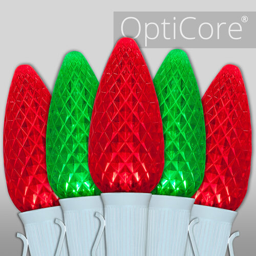 C9 Green / Red OptiCore Commercial LED Christmas Lights, Lights