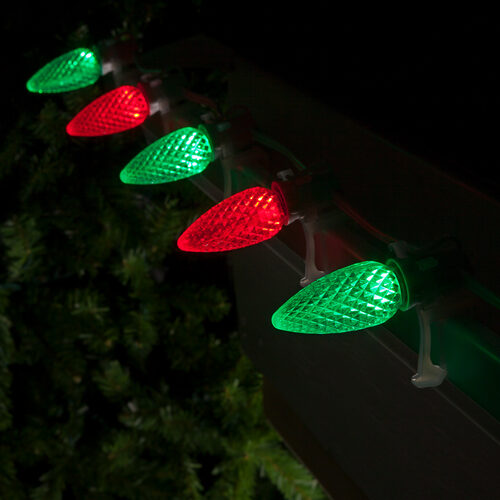 C9 Green / Red OptiCore Commercial LED Christmas Lights, Lights