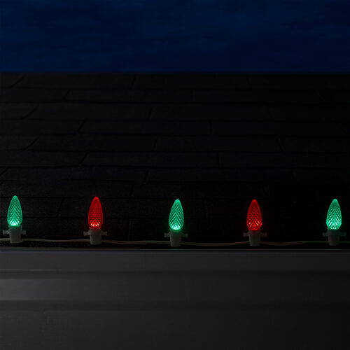 C9 Green / Red OptiCore Commercial LED Christmas Lights, Lights